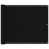 vidaXL Parvekkeen suoja musta 75x300 cm HDPE