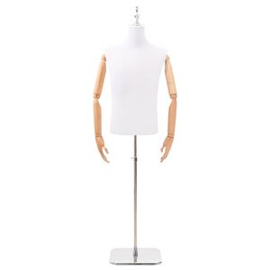 vidaXL S&auml;&auml;dett&auml;v&auml; 170-218 cm muotokuva jalustalla Mies PP valkoinen
