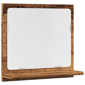 vidaXL Kylpyhuoneen peilikaappi vanha puu 40x11x37 cm tekninen puu