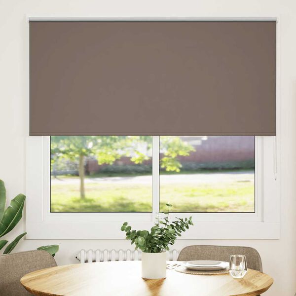 vidaXL Rullaverho Blackout kahvi 160x130 cm Kankaan leveys 156,6 cm