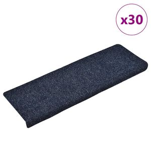 vidaXL Porrasmatot itseliimautuvat 30 kpl 65x21x4 cm sininen suorakaiteen muotoinen reuna