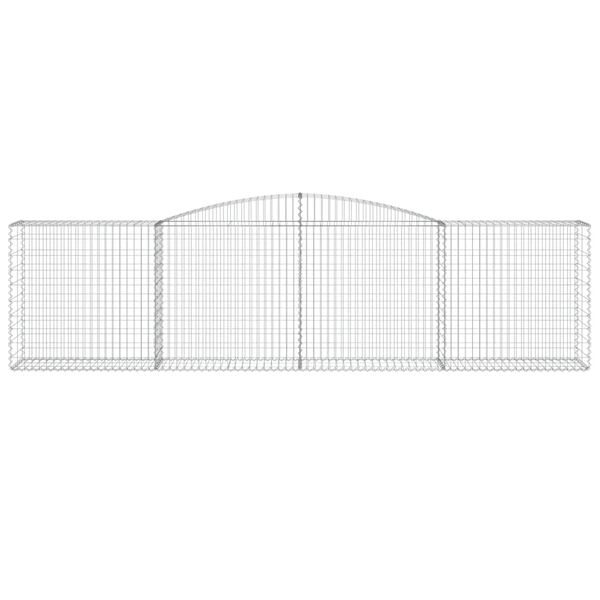 vidaXL Kaarevat kivikorit 10 kpl 400x50x100/120 cm galvanoitu rauta