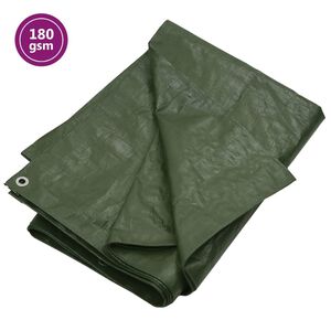 vidaXL Pressu 180 g/m&sup2; 2x3 m vihre&auml; HDPE