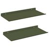 vidaXL Kelluva hylly 2 pcs Oliivivihre&auml; 40 x 18 x 2,5 cm Ter&auml;s