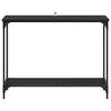 vidaXL Konsolip&ouml;yt&auml; Musta tammi 101 x 30.5 x 75 cm Tekninen puu