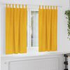 vidaXL Pimennysverhot 2 pcs Sinappikeltainen 140 x 175 cm Sametti