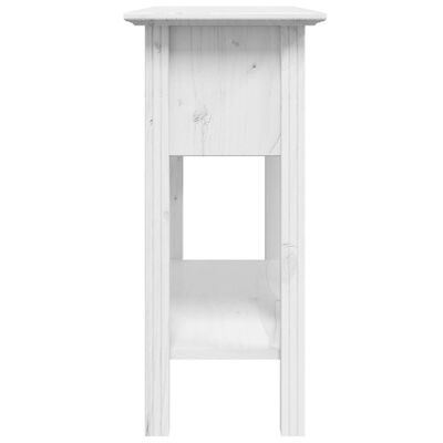 vidaXL Konsolipöytä BODO valkoinen 90x34,5x73 cm täysi mänty