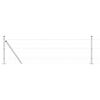 vidaXL Aita ja Tuki Hopea 0,4 x 10 m Ter&auml;s