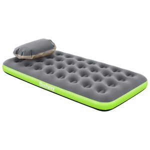 Bestway Ilmapatja 1 hengelle 188 x 99 x 22 cm Harmaa ja vihre&auml;