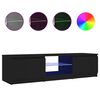 vidaXL TV-taso LED-valoilla musta 140x40x36 cm