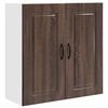 vidaXL Tiskipaneeli Kalmar Ruskea tammi 80 x 31 x 80 cm Tekninen puu
