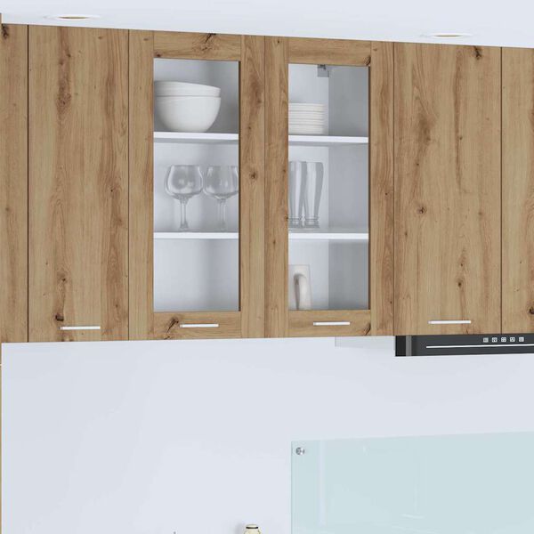 vidaXL Henkarikaappi ovella Artisan tammi 80 x 31 x 80 cm Tekninen puu