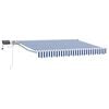 vidaXL Manuaalinen markiisin runko LED-valoilla 3,5 x 2,5 m