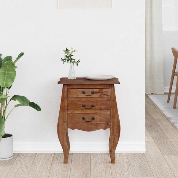 vidaXL S&auml;ilytysarkku 48 x 35 x 64 cm Kiinte&auml;&auml; mahonkipuuta