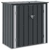 vidaXL Puutarhan s&auml;ilytyslaatikko Musta 101,5 x 57 x 100,5 cm Ter&auml;s
