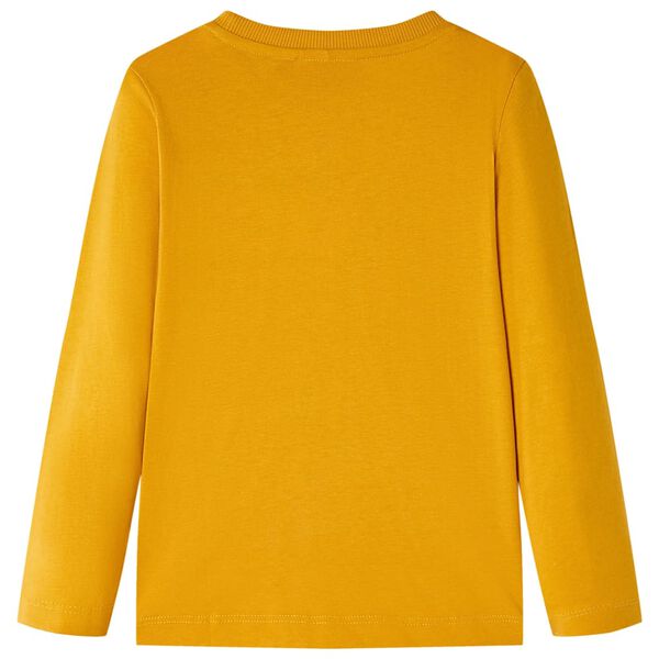 Lasten pitkähihainen T-paita okra 104