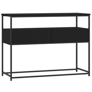 vidaXL Konsolip&ouml;yt&auml; musta 100x40x75 cm tekninen puu