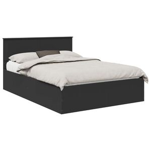 vidaXL S&auml;ngyn runko p&auml;&auml;tyll&auml; Musta 5FT King Size Tekninen puu