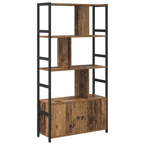vidaXL Kirjahylly 80 x 30 x 155,5 cm Tekninen puu Vanha puu