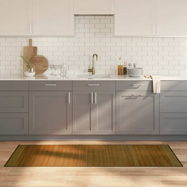 vidaXL Matto suorakaide ruskea 70x200 cm bambu