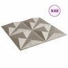 vidaXL Sein&auml;paneelit 48 kpl betoni 50x50 cm XPS 12 m&sup2; origami
