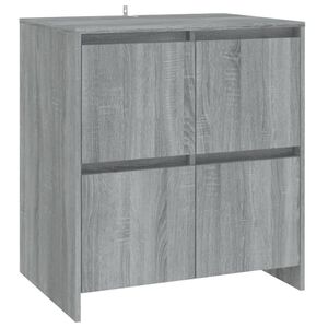 vidaXL Senkki harmaa Sonoma 70x41x75 cm tekninen puu