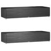 vidaXL Aurinkotuolin suojus 2 kpl 12 purjerengasta 205x75x40 cm PE