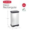 Curver Poljinroskis Deco 50 l hopea