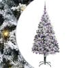 vidaXL Tekojoulukuusi Valkoinen 180 cm PVC:t&auml; ja Ter&auml;st&auml; ja Muovia