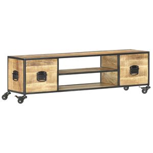 vidaXL TV-taso 130x30x39 cm t&auml;ysi mangopuu