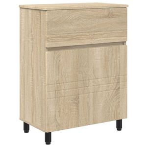 vidaXL Kylpyhuoneen peilikaappi Sonoma-tammi 60 x 35 x 80 cm