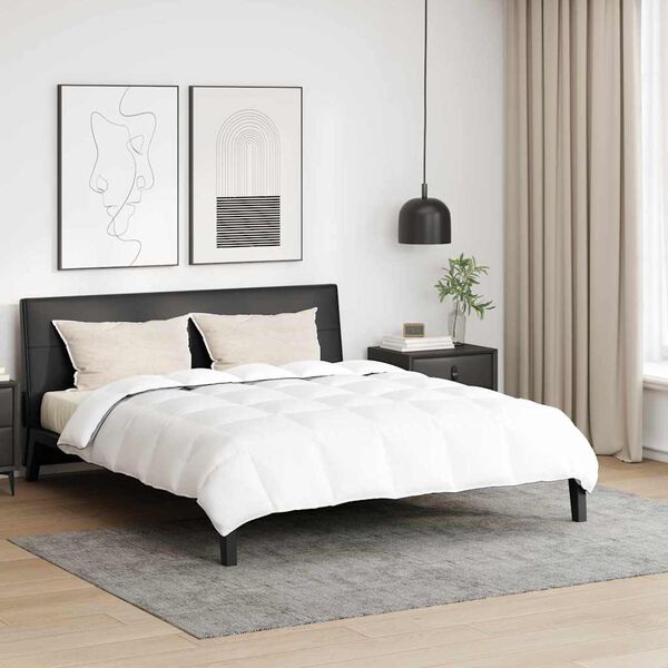 vidaXL Talvityyny tyynyllä 3 pcs Valkoinen Untuvahöyhen