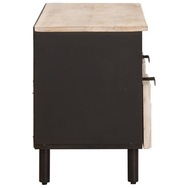 vidaXL TV-kaappi hyllyll&auml; Valkoinen pesu viimeistely 100 x 33 x 46 cm