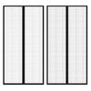 vidaXL Hyttysverho Oveen 210 x 100 cm 2 kpl Magneeteilla Musta