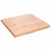vidaXL P&ouml;yt&auml;levy vaaleanruskea 60x60x(2-4) cm k&auml;sitelty t&auml;ystammi