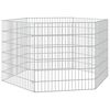 vidaXL El&auml;inh&auml;kki Free Range 6-paneelia 54x60 cm galvanoitu rauta