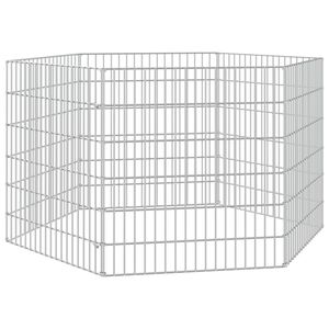 vidaXL El&auml;inh&auml;kki Free Range 6-paneelia 54x60 cm galvanoitu rauta