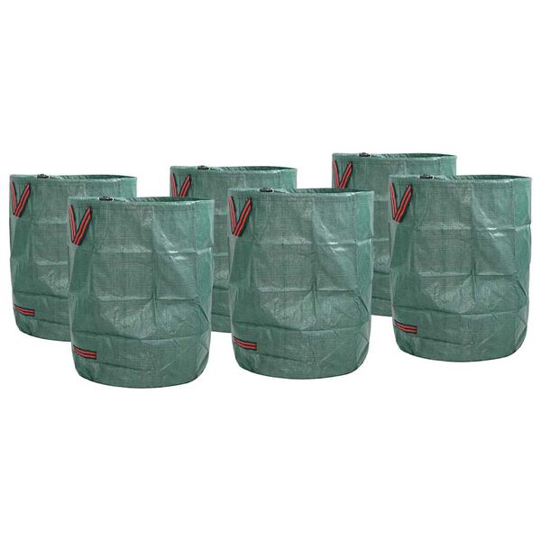 vidaXL Puutarhaj&auml;tepussit 12 pcs Vihre&auml; 66 x 66 x 83,5 cm Polypropeeni