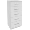 vidaXL Korkea lipasto lastulevy 41x35x106 cm Valkoinen