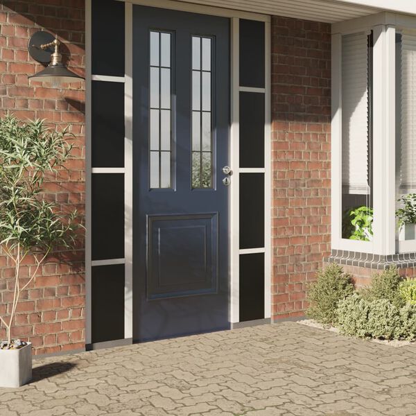 vidaXL Staattinen ikkunakalvo himme&auml; musta 90x2000 cm PVC