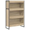 vidaXL Kirjahylly 80 x 30 x 121 cm Tekninen puu Sonoma