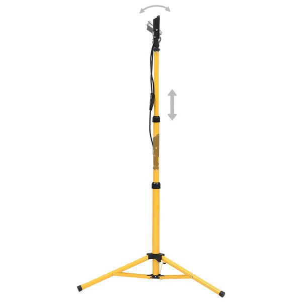 vidaXL LED-valonheitin kolmijalalla 2x20 W lämmin valkoinen