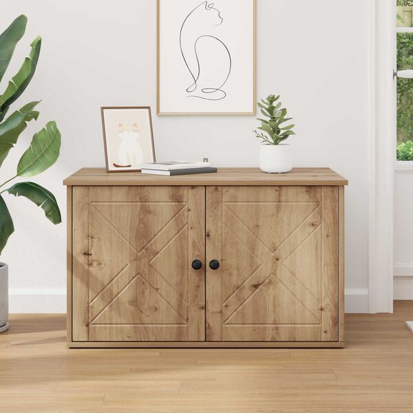 vidaXL Kissatalo Taidekoivu 85 x 55 x 50 cm Tekninen puu