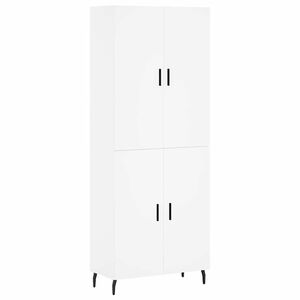 vidaXL Kaappi valkoinen 69,5x34x180 cm tekninen puu
