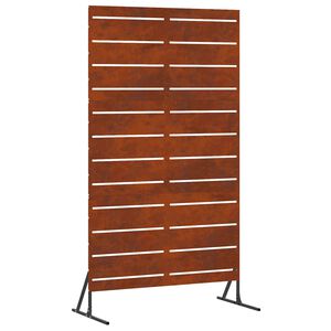 vidaXL Yksityisyysn&auml;ytt&ouml; Harmaa 100 x 50 x 180 cm Kulunut Ter&auml;s