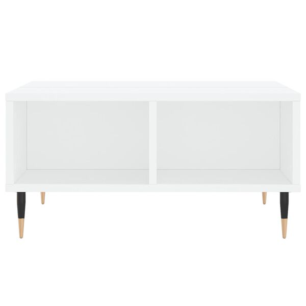 vidaXL Sohvapöytä valkoinen 60x60x30 cm tekninen puu