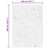 vidaXL Matto IZA lyhytnukkainen Skandinaavinen 200x280 cm antrasiitti