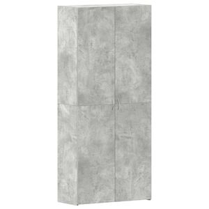 vidaXL Kenk&auml;kaappi 80 x 35.5 x 180 cm Tekninen puu Harmaa