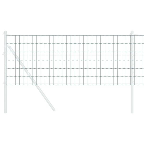 vidaXL Euroaita Vihreä 0,6 x 25 m PVC-pintainen rauta