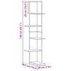 vidaXL Sein&auml;kulmahylly artesaanitammi 36,5x36,5x140 cm tekninen puu
